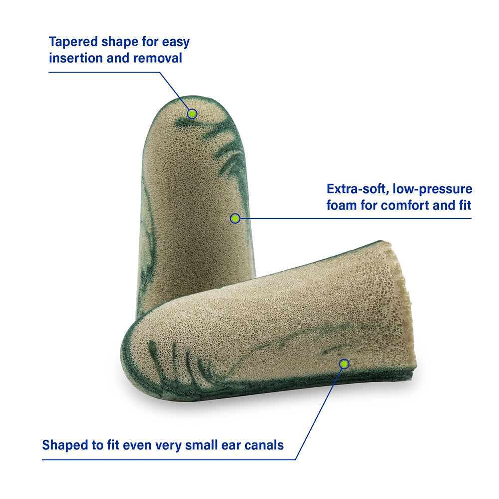 Moldex Camo Plugs Uncorded Disposable Earplugs 6608, NRR 33, 1 box (200 pairs)