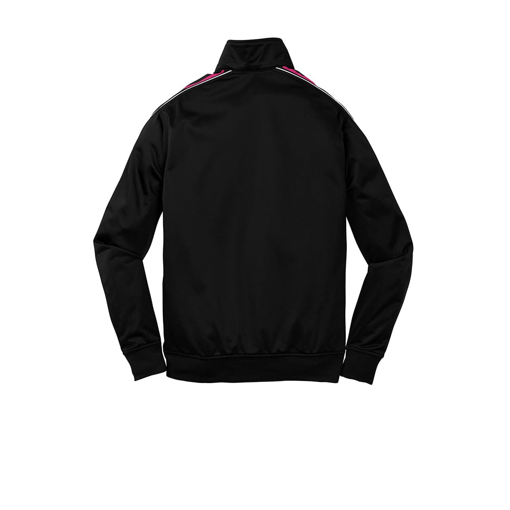 Sport-Tek YST93 Youth Dot Sublimation Tricot Track Jacket with Pockets