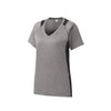 Sport-Tek LST361 Women's Contender Two-Tone V-Neck Raglan Tee