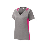 Sport-Tek LST361 Women's Contender Two-Tone V-Neck Raglan Tee