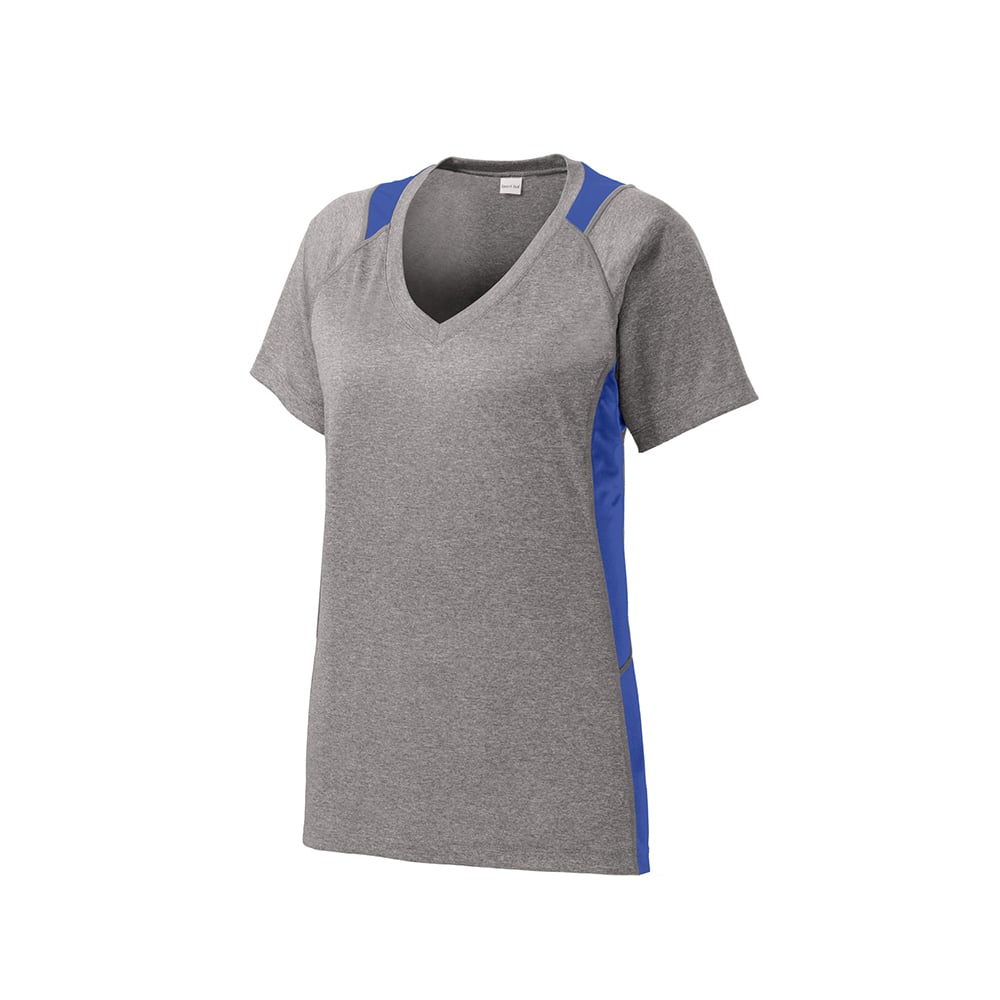 Sport-Tek LST361 Women's Contender Two-Tone V-Neck Raglan Tee