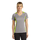 Sport-Tek LST361 Women's Contender Two-Tone V-Neck Raglan Tee