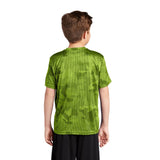 Sport-Tek YST370 Youth CamoHex T-Shirt with Drop Sleeve