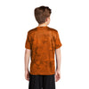 Sport-Tek YST370 Youth CamoHex T-Shirt with Drop Sleeve