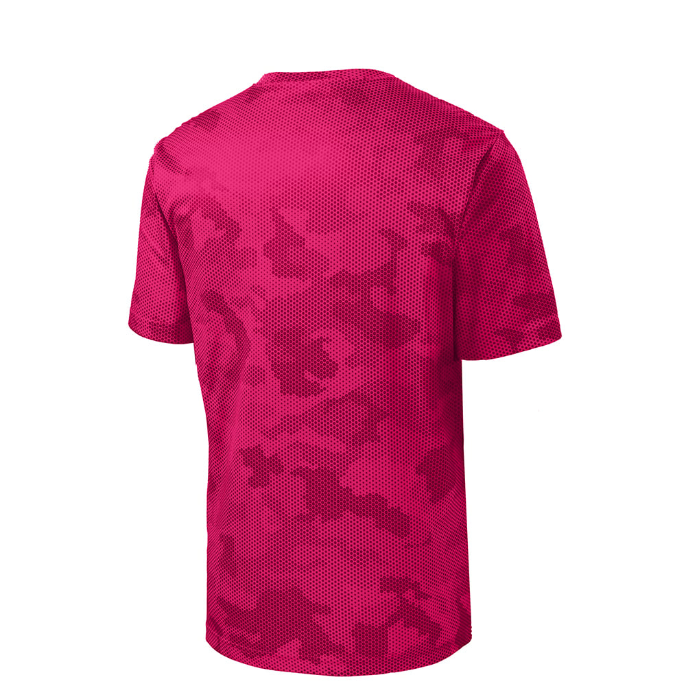 Sport-Tek YST370 Youth CamoHex T-Shirt with Drop Sleeve