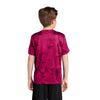 Sport-Tek YST370 Youth CamoHex T-Shirt with Drop Sleeve