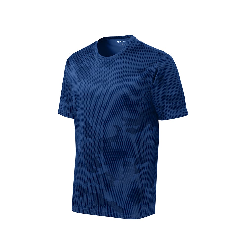 Sport-Tek YST370 Youth CamoHex T-Shirt with Drop Sleeve