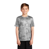 Sport-Tek YST370 Youth CamoHex T-Shirt with Drop Sleeve