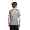 Sport-Tek YST370 Youth CamoHex T-Shirt with Drop Sleeve