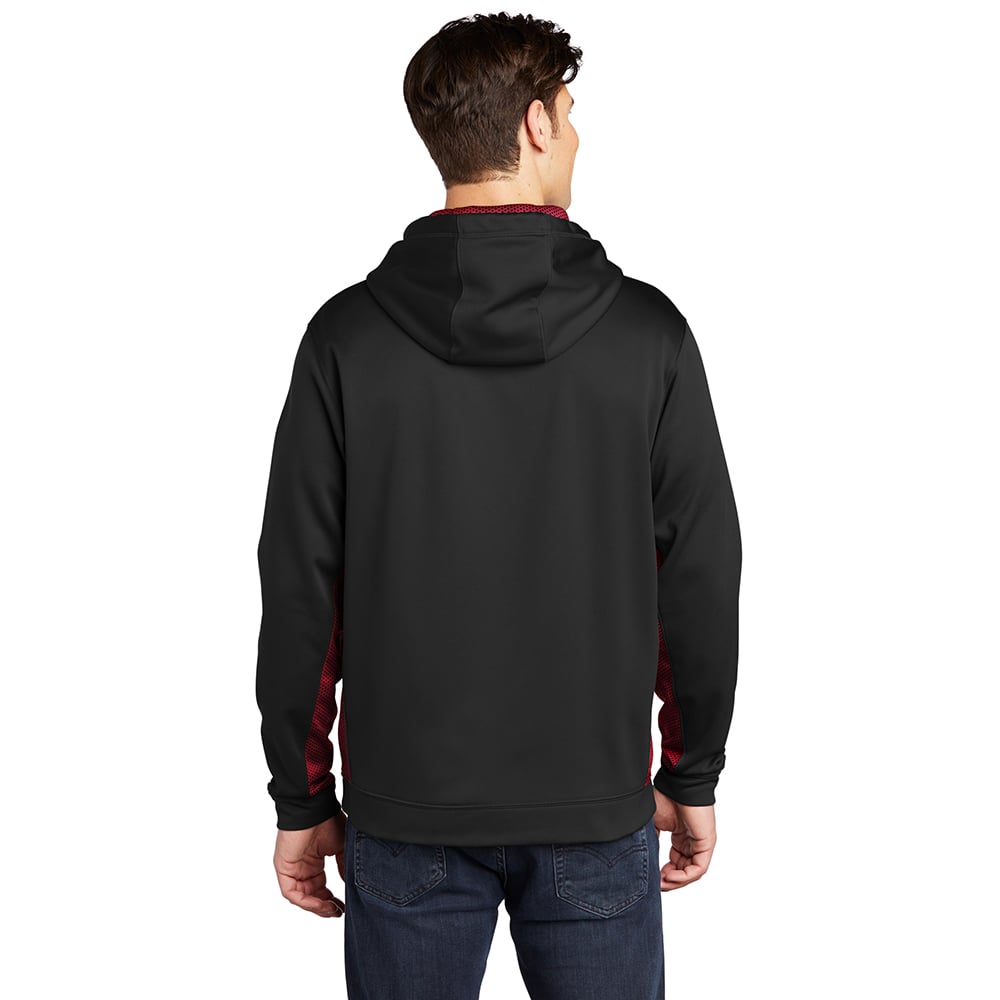 Sport-Tek ST239 Sport-Wick CamoHex Colorblock Fleece Hooded Pullover