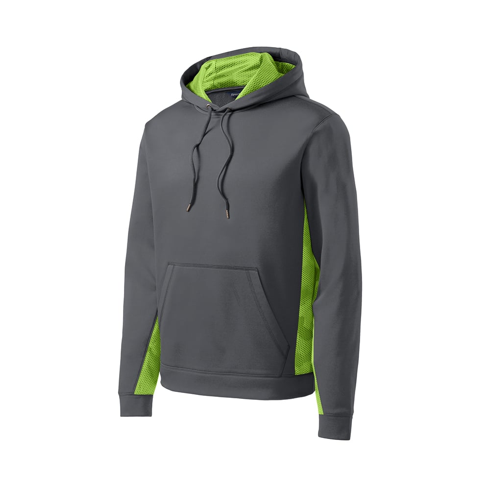 Sport-Tek ST239 Sport-Wick CamoHex Colorblock Fleece Hooded Pullover