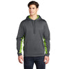 Sport-Tek ST239 Sport-Wick CamoHex Colorblock Fleece Hooded Pullover