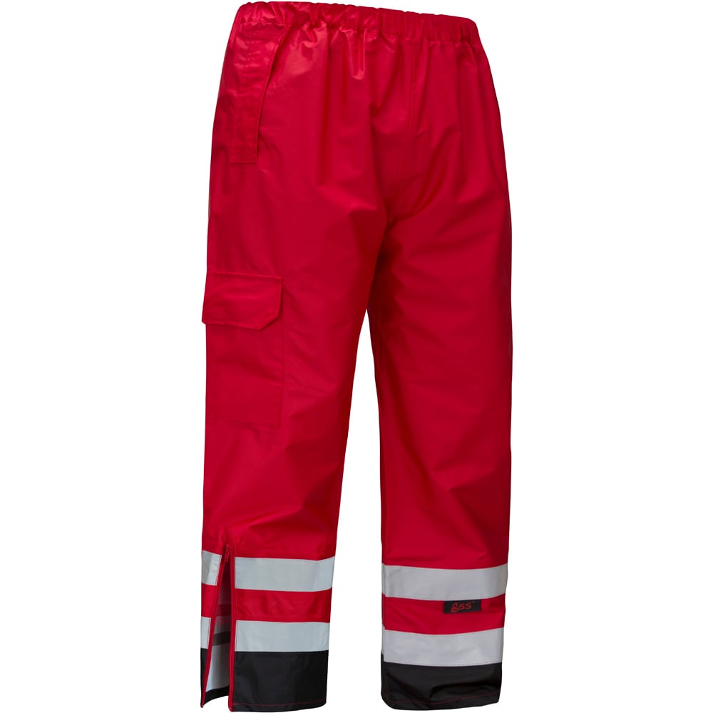 Non-ANSI Waterproof Rain Pants With Side Pockets