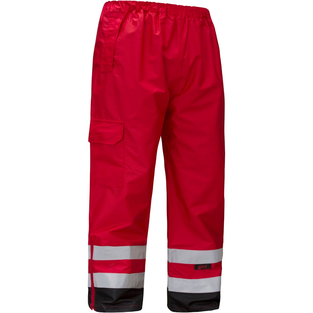 Non-ANSI Waterproof Rain Pants With Side Pockets