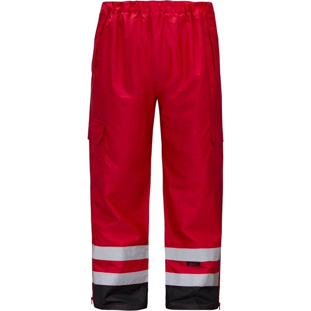 Non-ANSI Waterproof Rain Pants With Side Pockets