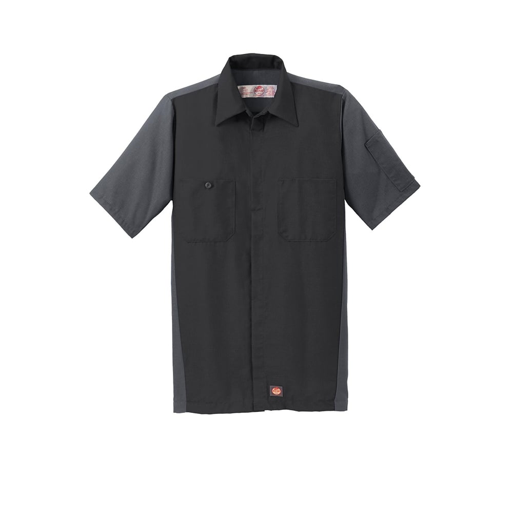 Red Kap SY20 Short Sleeve Ripstop Crew Shirt with Concealed Buttons