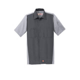 Red Kap SY20 Short Sleeve Ripstop Crew Shirt with Concealed Buttons