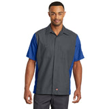 Red Kap SY20 Short Sleeve Ripstop Crew Shirt with Concealed Buttons