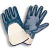 Heavy Nitrile Supported Smooth Palm Gloves/Jersey Lined + Safety Cuff, 1 dozen (12 pairs)