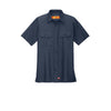 Red Kap SY60 Short Sleeve Solid Ripstop Shirt with an Open Collar