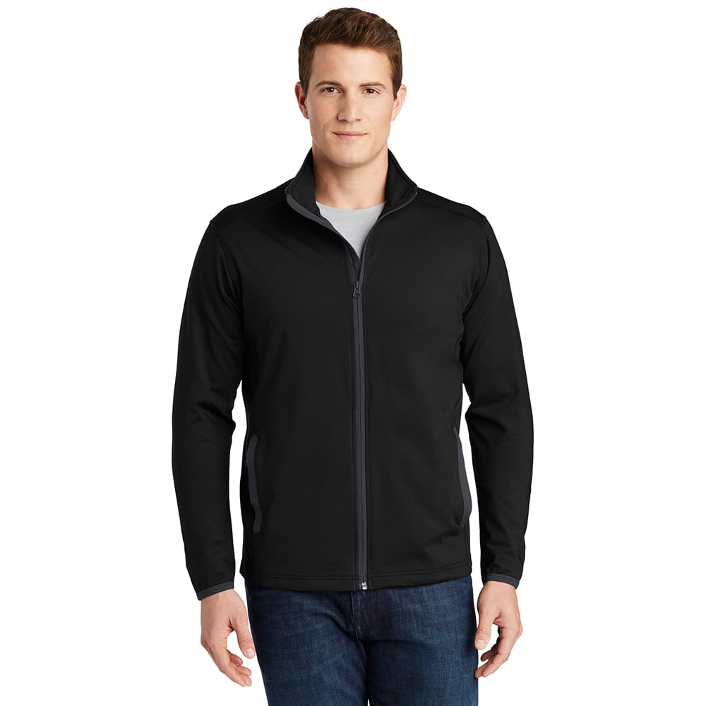 Sport-Tek ST853 Sport-Wick Stretch Jacket with Contrast Piping