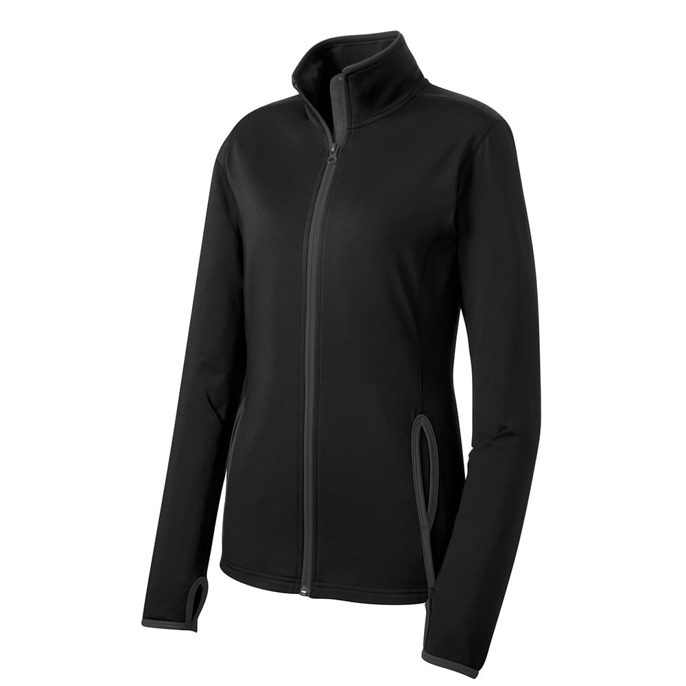 Sport-Tek LST853 Sport-Wick Stretch Women's Jacket with Contrast Trim