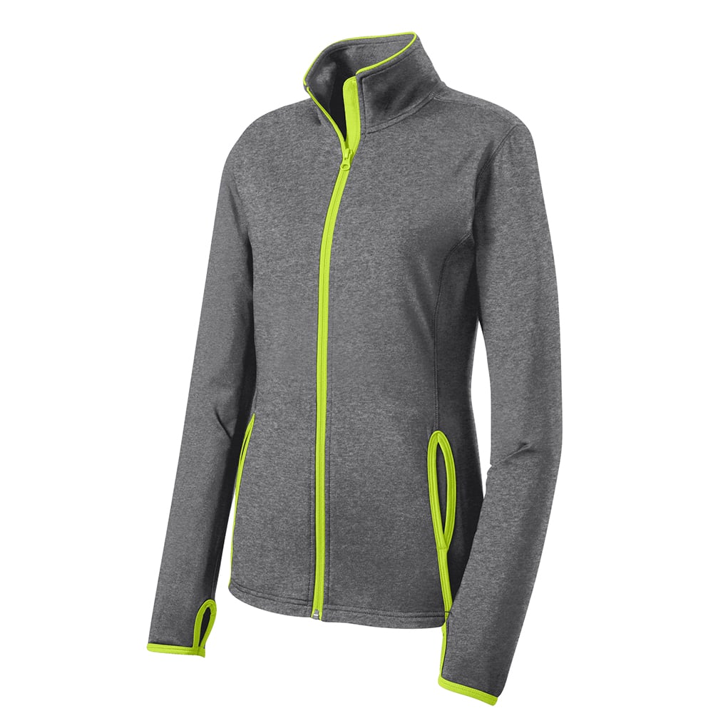 Sport-Tek LST853 Sport-Wick Stretch Women's Jacket with Contrast Trim