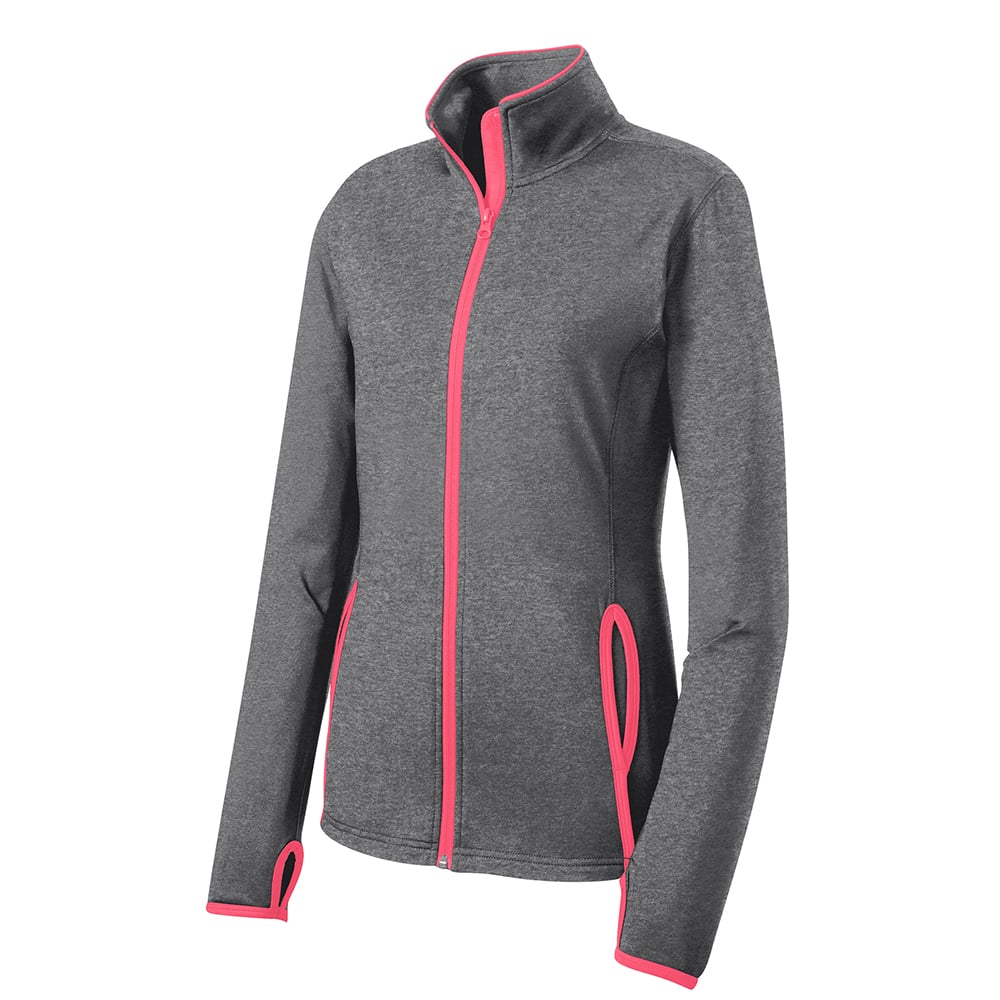 Sport-Tek LST853 Sport-Wick Stretch Women's Jacket with Contrast Trim