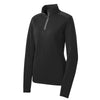 Sport-Tek LST860 Sport-Wick Textured Women's Quarter-Zip Pullover