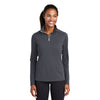 Sport-Tek LST860 Sport-Wick Textured Women's Quarter-Zip Pullover