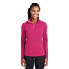 Sport-Tek LST860 Sport-Wick Textured Women's Quarter-Zip Pullover