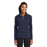 Sport-Tek LST860 Sport-Wick Textured Women's Quarter-Zip Pullover