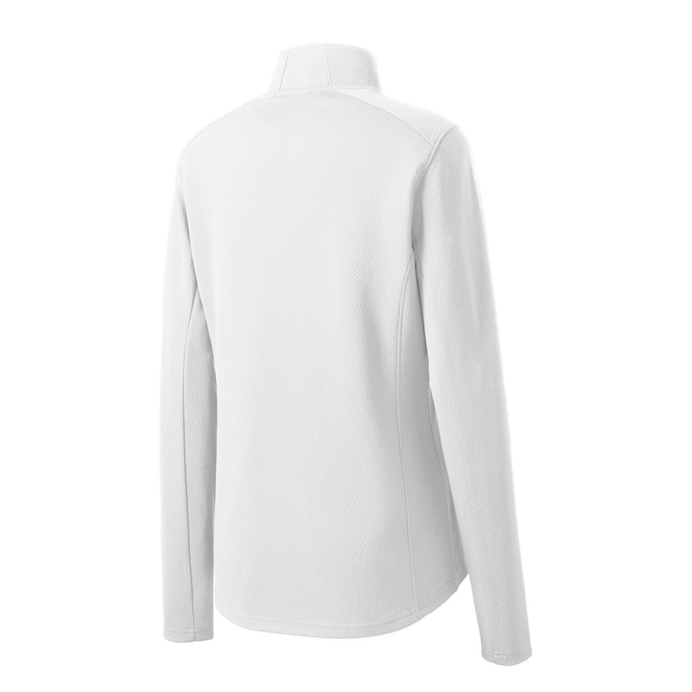 Sport-Tek LST860 Sport-Wick Textured Women's Quarter-Zip Pullover