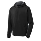 Sport-Tek YST235 Youth Sport-Wick Fleece Colorblock Hooded Pullover