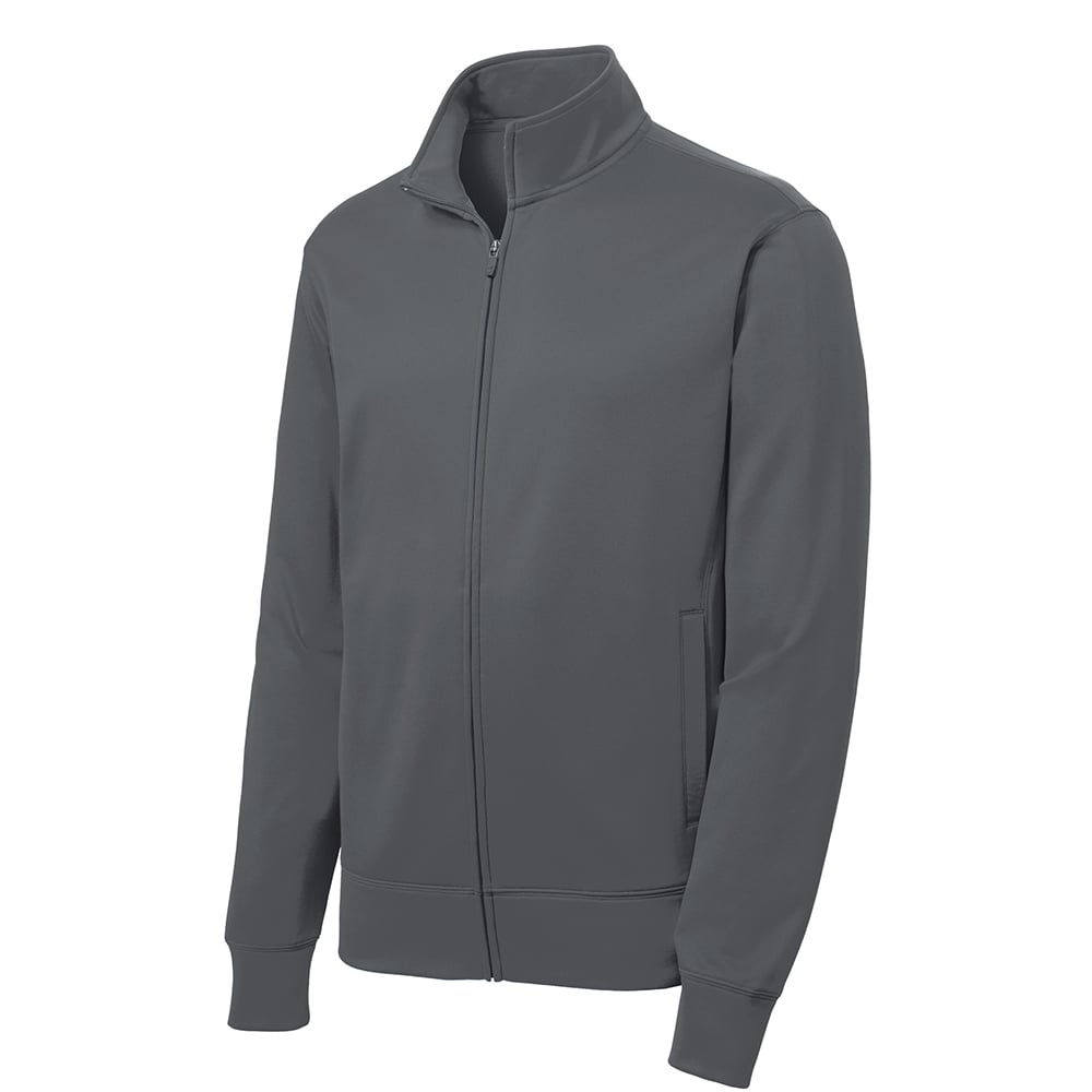 Sport-Tek ST241 Sport-Wick Full-Zip Fleece Jacket with Cadet Collar