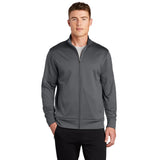 Sport-Tek ST241 Sport-Wick Full-Zip Fleece Jacket with Cadet Collar