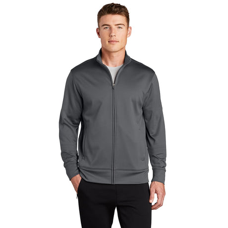 Sport-Tek ST241 Sport-Wick Full-Zip Fleece Jacket with Cadet Collar