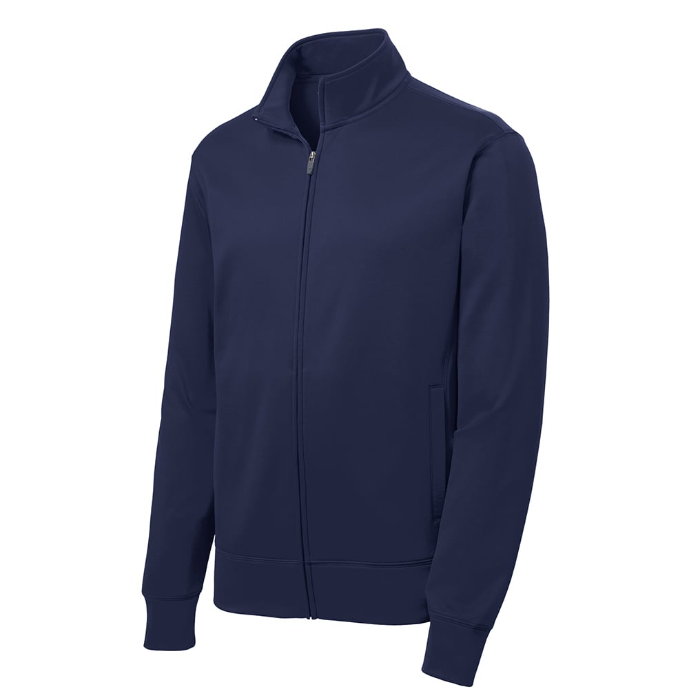 Sport-Tek ST241 Sport-Wick Full-Zip Fleece Jacket with Cadet Collar