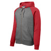 Sport-Tek ST269 Raglan Full-Zip Hooded Jacket with Contrast Sleeve