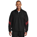 Sport-Tek JST84 Ripstop 1/2-Zip Pullover with Front Zippered Pockets