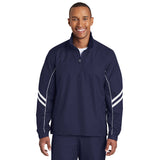 Sport-Tek JST84 Ripstop 1/2-Zip Pullover with Front Zippered Pockets