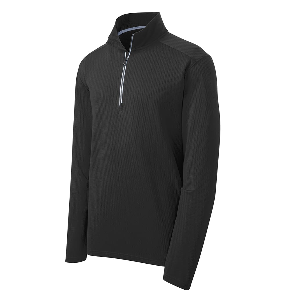 Sport-Tek ST860 Sport-Wick Textured Quarter-Zip Pullover