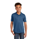 Sport-Tek YST640 Youth PosiCharge RacerMesh Polo with 3-Button Placket