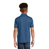 Sport-Tek YST640 Youth PosiCharge RacerMesh Polo with 3-Button Placket