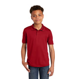 Sport-Tek YST640 Youth PosiCharge RacerMesh Polo with 3-Button Placket