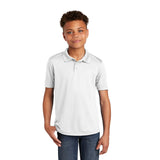 Sport-Tek YST640 Youth PosiCharge RacerMesh Polo with 3-Button Placket