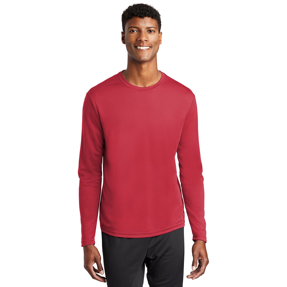 Sport-Tek ST340LS PosiCharge Men's RacerMesh Long Sleeve T-Shirt