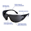 Moldex 5001S-1 Adapt Anti-Fog Safety Glasses with No Overmold