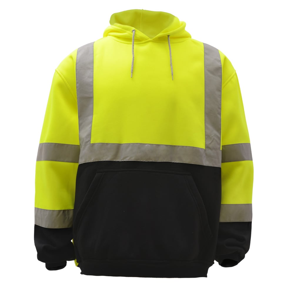 Hi-Vis Safety Sweatshirt, Fleece Pullover, Class 3