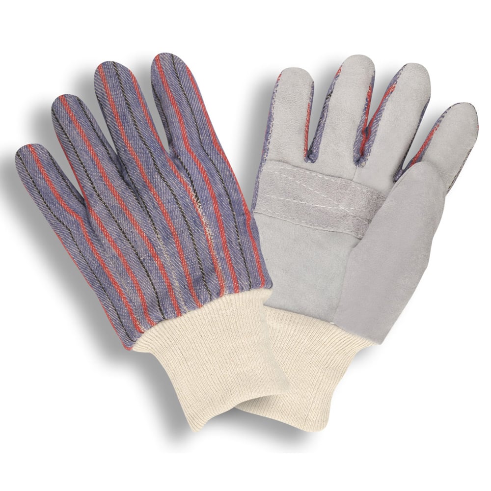Cordova 7020 Clute Cut Leather Palm Glove / Reinforced Palm + Knit Wrist, 1 dozen (12 pairs)